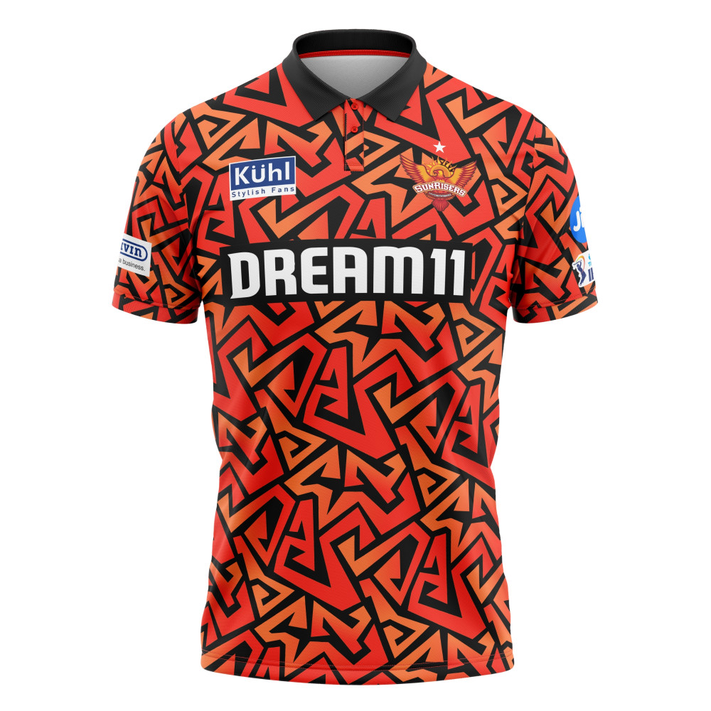 Sunrisers Hyderabad IPL Replica Jersey 2024 (SRH 2024 With Name Personalization)
